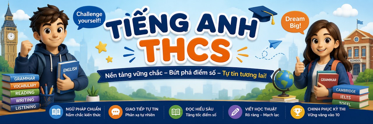 Banner khoá học Khoá học THCS - Test