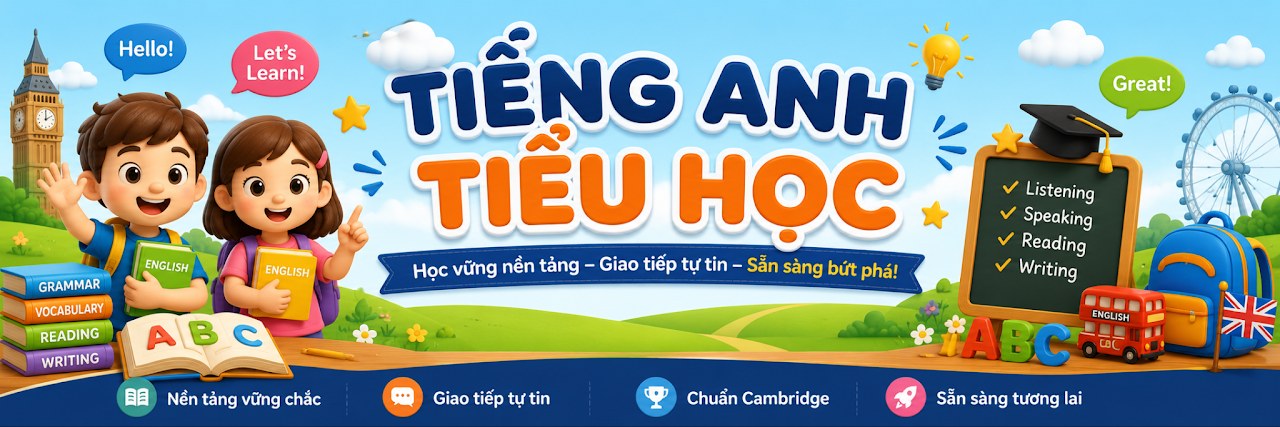 Banner khoá học Khoá học Tiểu học
